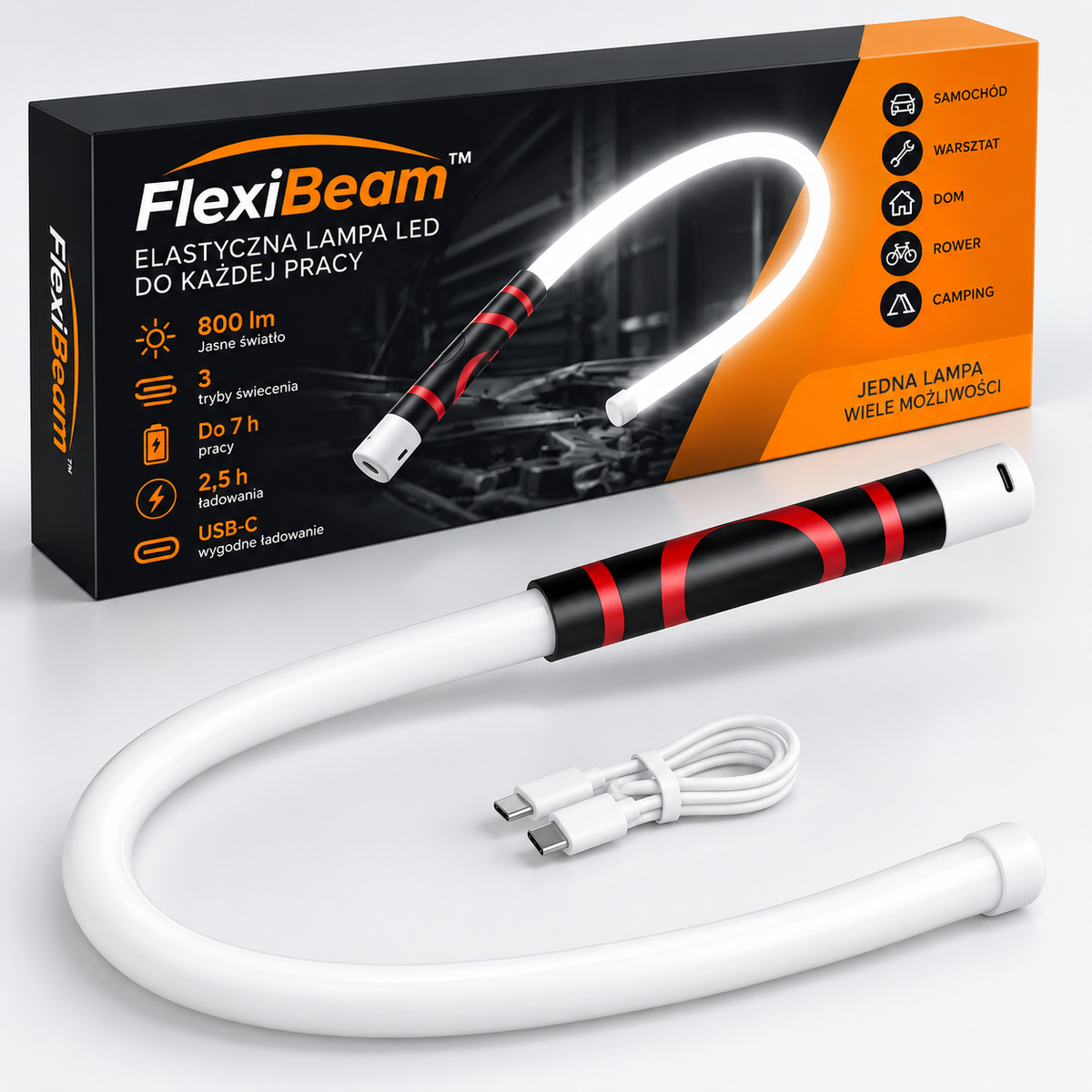 FlexiBeam™ - Giętka lampa LED 360°